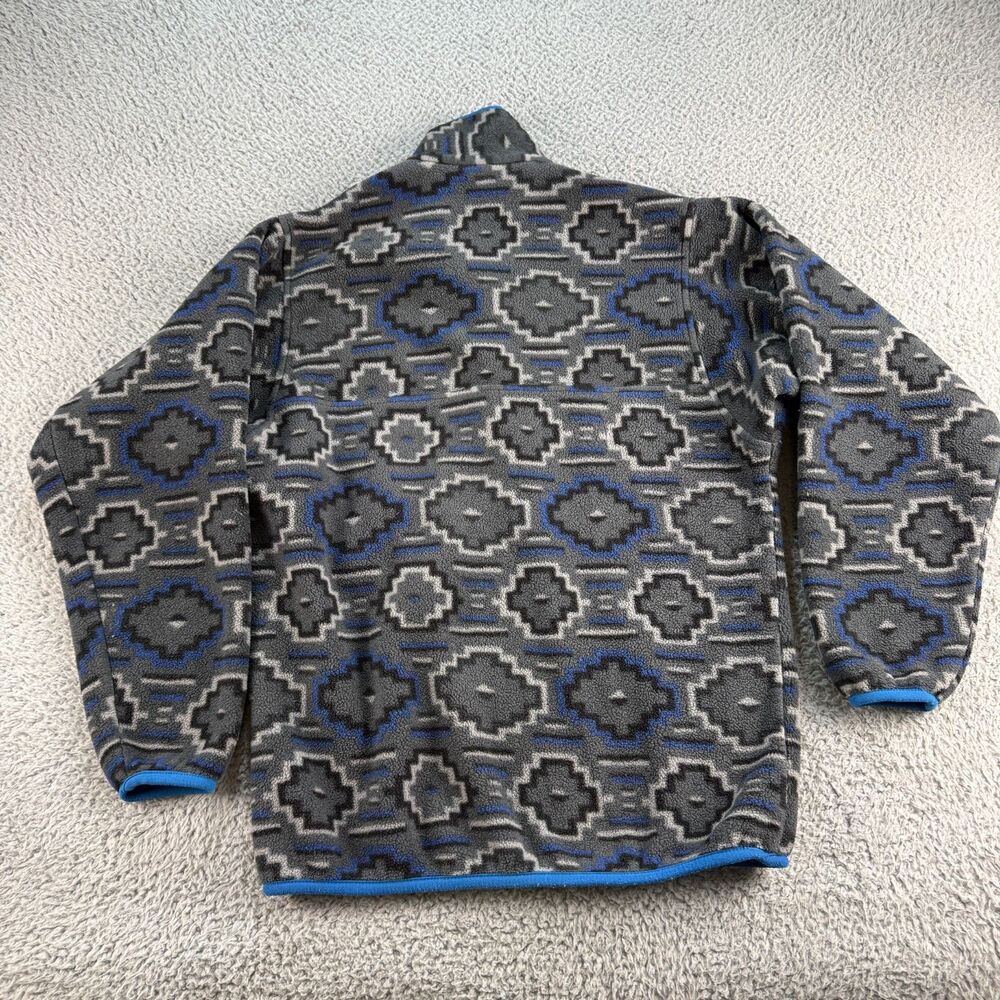 Patagonia Synchilla Snap-T Fleece Jacket Mens XS Gray Blue Yanaba Aztec Tribal - Picture 4 of 10